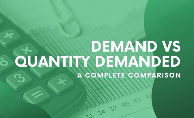 difference between demand and quantity demanded