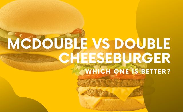 difference between-mcdouble and double cheeseburger